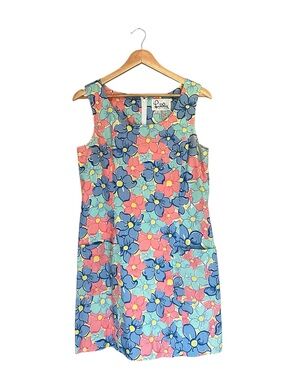 VTG Lilly Pulitzer Sleeveless Floral Shift Dress
